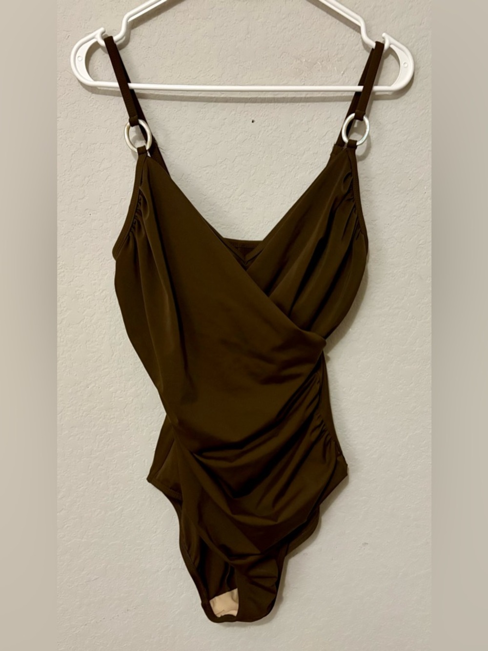 Contour By Beach Scene Women’s Brown 1 Piece Swimsuit Size 12